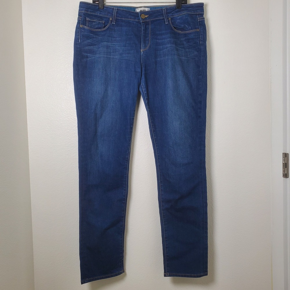 PAIGE Jimmy Jimmy Skinny‎ Jeans Blue Stretch Denim Women's Size 32 WA655 209493 - Picture 14 of 14